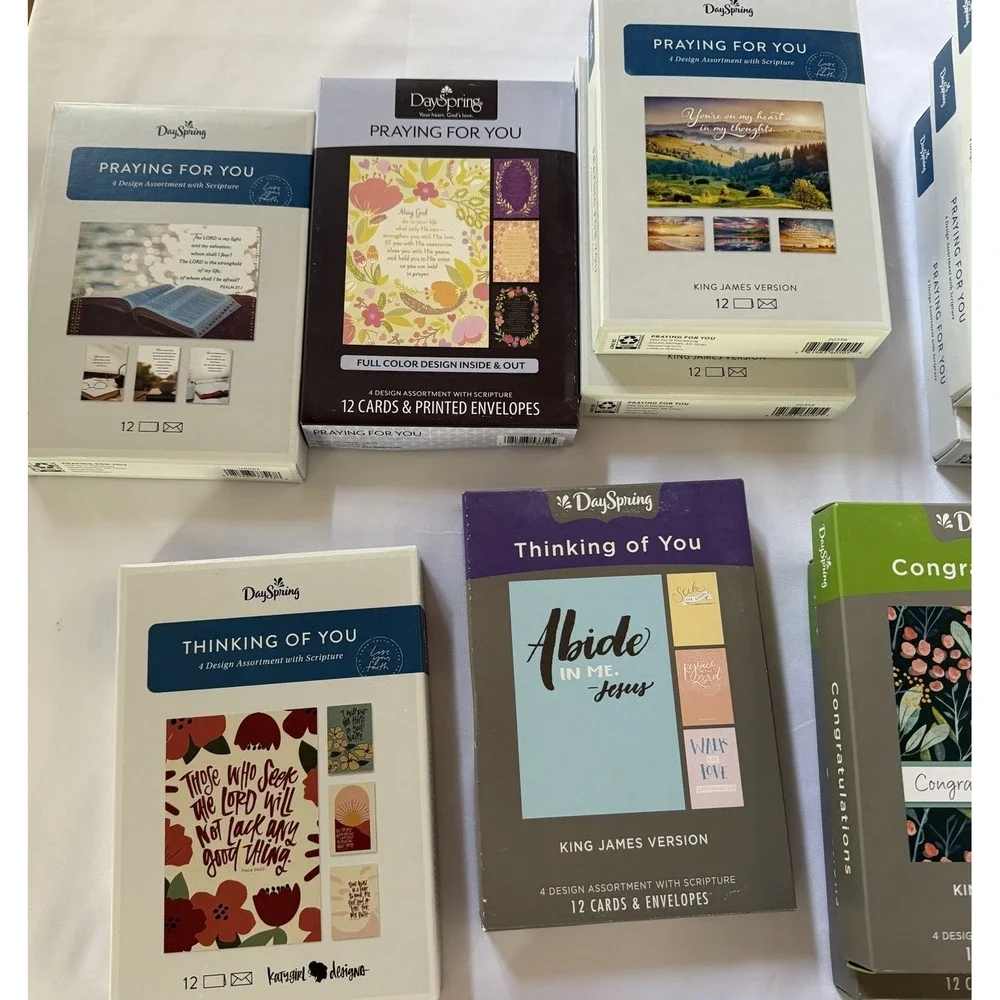 Lot Of 20 DaySpring Christian Greeting Card Box Sets Prayer Sympathy